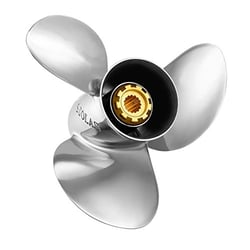 Picture of Solas 1231-108-10 Stainless Steel Propeller 10 Pitch for 9.9-25HP Outboards