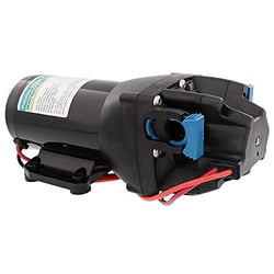 Picture of Flojet Q402V-117S-3A Heavy Duty RV Water Pump with Strainer 24V 4 GPM 50 PSI