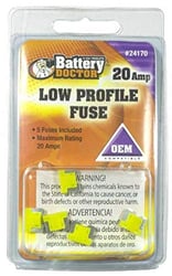 Picture of WirthCo 24170 Mini ATM Blade Fuse 20 Amp 5-Pack