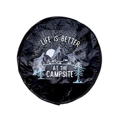 Picture of Camco 53291 Spare Tire Cover 29" RV Sunrise Black Vinyl