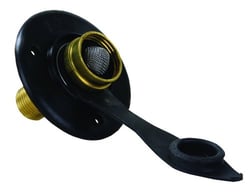 Picture of JR Products 160-85-A-36-A Black City Water Flange with 1/2" MPT Connection