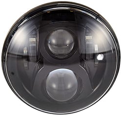 Picture of J.W. Speaker 0554941 Model 8700 Evo 2 Dual Burn 7" Round LED Headlight with Black Bezel