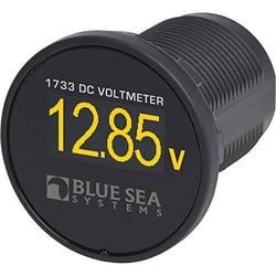 Picture of Blue Sea Systems 1733BSS Mini OLED DC Voltmeter 8-36V Waterproof