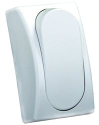 Picture of JR Products 13575 SPST On/Off Rocker Switch White with Bezel