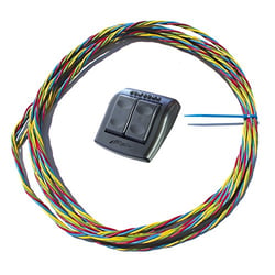 Picture of Bennett ES2000A Euro Style Rocker Trim Tab Switch with 20' Wire Harness