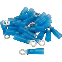 Picture of Pico Wiring 2222G Heat Shrink Ring Terminal 16-14 AWG #10 Stud Blue 25-Pack