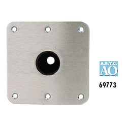 Picture of Attwood Marine 69773 Snap-Lock 1.77" Stainless Steel Seat Base Plate 7" x 7" Square