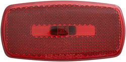 Picture of Optronics MC32RBS Oval Clearance Marker Light Red Lens Black Base