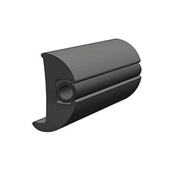 Picture of Taco Metals V11-2423BKA70-1 Flexible Vinyl Rub Rail Kit Black 1-1/16" x 1-7/8" x 70'