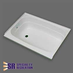 Picture of Specialty Recreation BT2432WL 24x32 RV Bathtub Left Hand Drain White