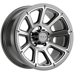 Picture of Vision Wheel 353VTH5683GMMF0 Turbine 15x6 Inch Wheel 6x5.5 Bolt Pattern Gloss Metallic Gray