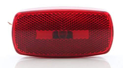 Picture of Optronics MC32RS Oval RV Marker Light Red Lens White Base