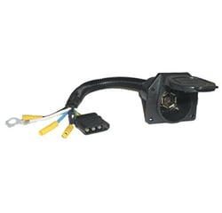 Picture of Pollak 12723E 4-Way Flat to 7-Way RV Blade Trailer Wiring Adapter