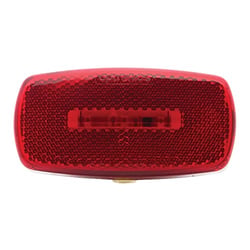 Picture of Optronics MCL32RBS LED Marker Light Oval Red Lens Black Base