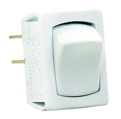 Picture of JR Products 13645 Mini Rocker Switch SPST On/Off White