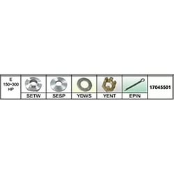Picture of Solas 17045501 Propeller Hardware Kit for Suzuki Outboards Type E