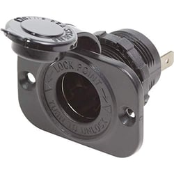 Picture of Blue Sea Systems 1011BSS 12V Dash Socket Black Single Port 15A