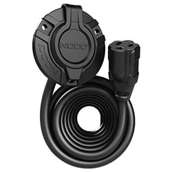 Picture of NOCO Genius GCP1EX 15A AC Port Plug 125V Waterproof Power Inlet Socket with 12-Foot Extension Cord