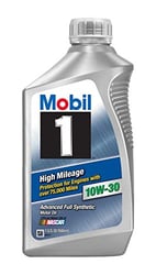 Picture of Mobil 103535 Mobil 1 High Mileage 10W-30 Full Synthetic Motor Oil - 1 Quart
