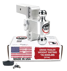 Picture of Weigh Safe CTB625 Adjustable Trailer Hitch Ball Mount 6" Drop 2.5" Receiver 18,500 lbs GTW