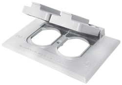 Picture of Valterra DG52499VP Weatherproof Receptacle Cover White Standard Outlet