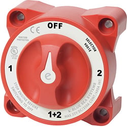 Picture of Blue Sea Systems 9001EBSS e-Series Battery Selector Switch 4 Position 350A