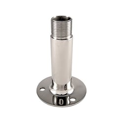 Picture of KJM M201 Straight Antenna Mount 4" Stainless Steel 1"-14 Thread
