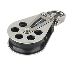 Picture of Schaefer Marine 705-05 Single Block 60mm Stainless Steel Cheeks Delrin Sheave