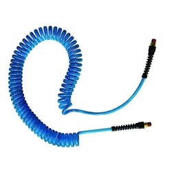 Picture of American Brass CRD-COIL-BLU-HS Coiled RV Water Extension Hose 15 Foot Blue Quick Disconnect