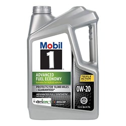 Picture of Mobil 124185 Advanced Fuel Economy Full Synthetic Motor Oil 0W-20 5 Quart
