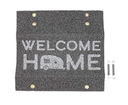 Picture of Camco 53196 RV Wrap Around Step Rug 18-Inch Life is Better at the Campsite