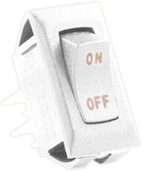 Picture of JR Products 126115 12V On/Off Rocker Switch Label Ivory 5-Pack