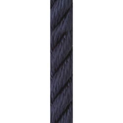 Picture of New England Ropes C6053-12-00015 3/8" x 15' Nylon 3-Strand Dock Line Navy Blue
