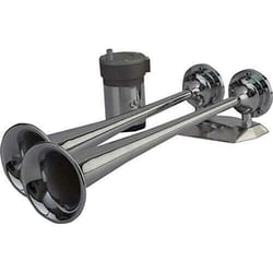 Picture of Sea-Dog Line 432520-1 MaxBlast Dual Trumpet Air Horn 121dB 12V Chrome Brass