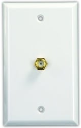Picture of JR Products 47785 Interior Cable TV Plate - Polar White
