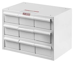 Picture of Weatherguard 9909302 Parts Cabinet 9 Drawer 17x12x12 Steel Organizer