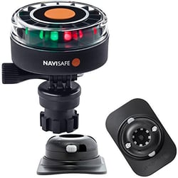 Picture of Navisafe 340KIT2 Tricolor LED Navigation Light with Navimount Base and RIB Mount - Black