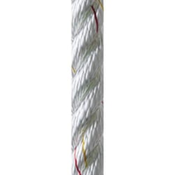 Picture of New England Ropes C6050-12-00025 3/8" x 25' Nylon 3-Strand Dock Line White