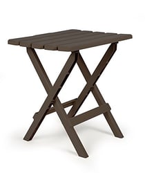 Picture of Camco 51886 Adirondack Style Folding Side Table Large Mocha Brown