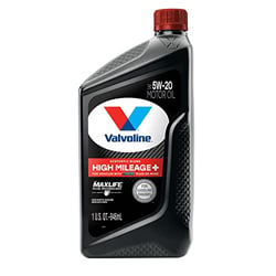 Picture of Valvoline 891666 High Mileage 150k MaxLife Plus 5W-20 Synthetic Blend Motor Oil 1 Quart
