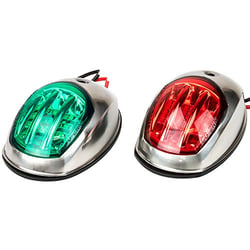 Picture of Sea-Dog Line 400070-1 LED Side Mount Navigation Lights Stainless Steel Port & Starboard 12V