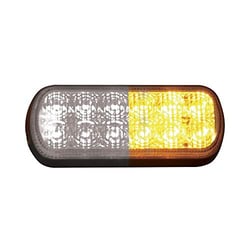 Picture of Buyers 8891602 5.5 Inch Surface Mount Strobe Light Amber/Clear LED