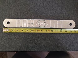 Picture of Cook Mfg. 20032 Lower Transom Plate - 3/8" 6061-T6 Aluminum