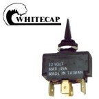 Picture of Whitecap Industries S8077C Momentary Toggle Switch 12V 15A SPST Black
