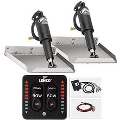 Picture of Lenco TT9X12EI 9x12 Edge Mount Trim Tab Kit with LED Indicator Switch