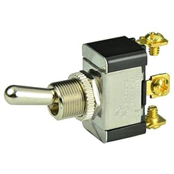 Picture of BEP Marine 1002015 Chrome Plated Toggle Switch SPDT On-Off-(On)