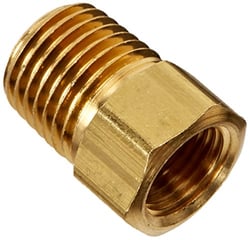 Picture of AP ME2132 RV Propane Pigtail Adapter 1/4" Inverted Flare x 1/4" MPT