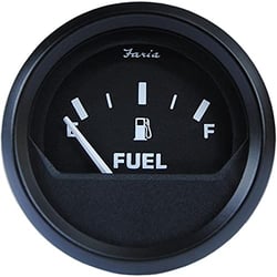 Picture of Faria Instruments 12802 Euro Black 2" Fuel Level Gauge Metric