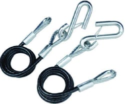 Picture of Tie Down Eng 59533 Vinyl Coated Self-Coiling Safety Hitch Cables 36 Inch Pair