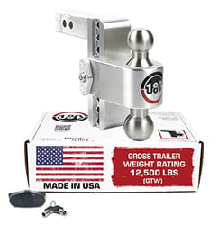 Picture of Weigh Safe LTB6-2 180 Degree Turnover Ball Hitch 6 Inch Drop 2 Inch Shank